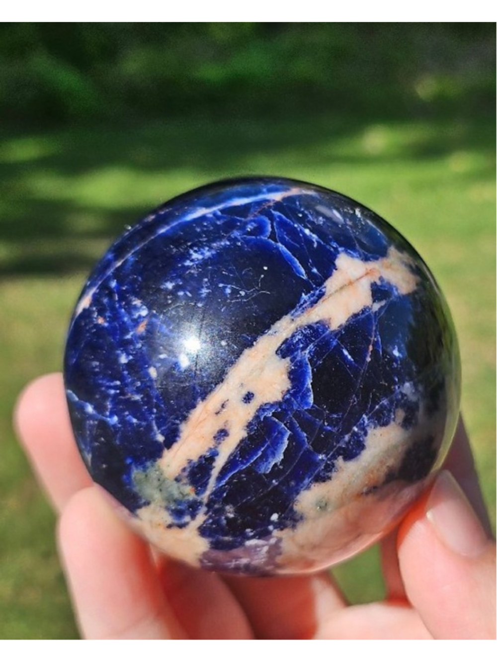 sodalite sphere 2.4 in